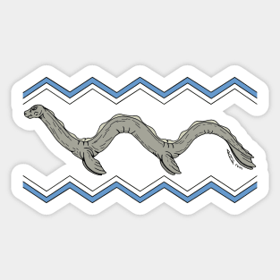 Canadian Lake Monster and Zigzags Sticker